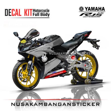 DecalSticker Yamaha R15 V3 VVA 155 - Livery 46 Rossi Moto Gp Grey Sticker Full Body