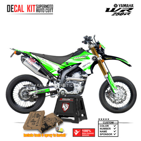 DECAL KIT STICKER SUPERMOTO DIRTBIKE YAMAHA WR 250 R GRACING PROTAPER GREEN NS04 GRAPHIC DECAL