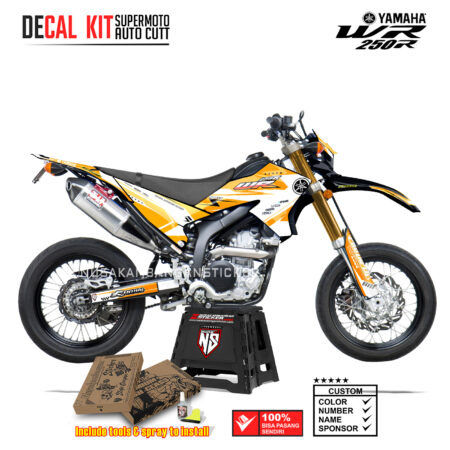 DECAL KIT STICKER SUPERMOTO DIRTBIKE YAMAHA WR 250 R GRACING PROTAPER YELLOW NS03 GRAPHIC DECAL