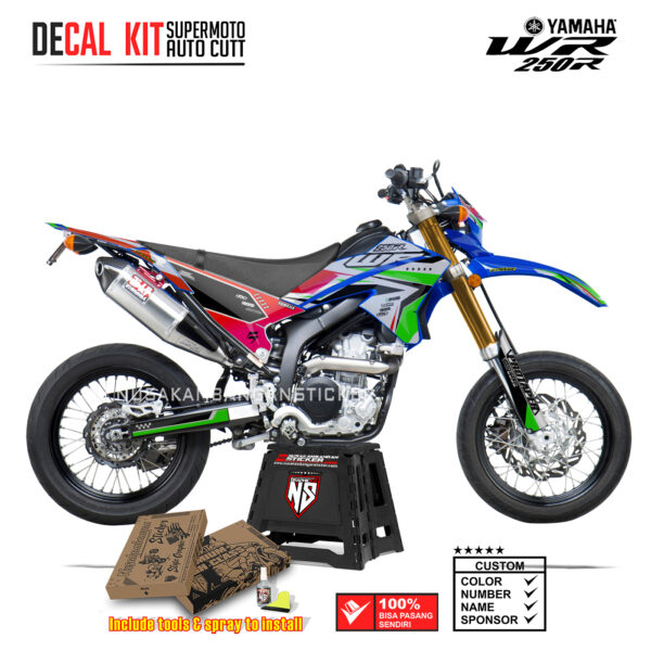 DECAL KIT STICKER SUPERMOTO DIRTBIKE YAMAHA WR 250 R GRAFIS LAYER RACING RED05 GRAPHIC DECAL