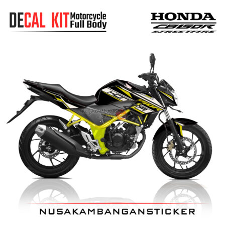 DECAL STICKER HONDA ALL NEW CB 150 R HITAM KUNING 150 R MOTORCYCLE GRAPHIC