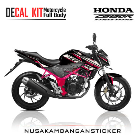 DECAL STICKER HONDA ALL NEW CB 150 R HITAM PINK 150 R MOTORCYCLE GRAPHIC