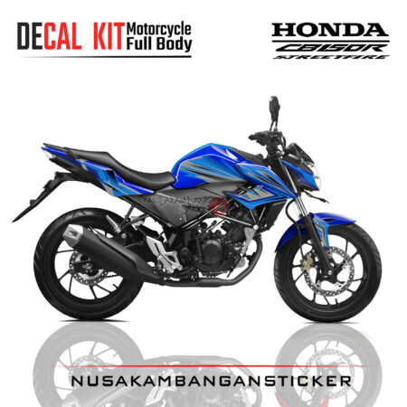 Decal Kit Sticker Honda New CB 150 R Streetfire Blue Graphic Stiker Full Body