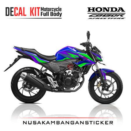 Decal Kit Sticker Honda New CB 150 R Streetfire Purple Blue Stiker Full Body