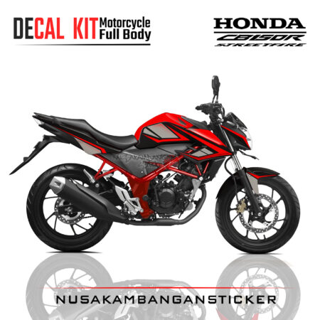 Decal Kit Sticker Honda New CB 150 R Streetfire Red Black Stiker Full Body