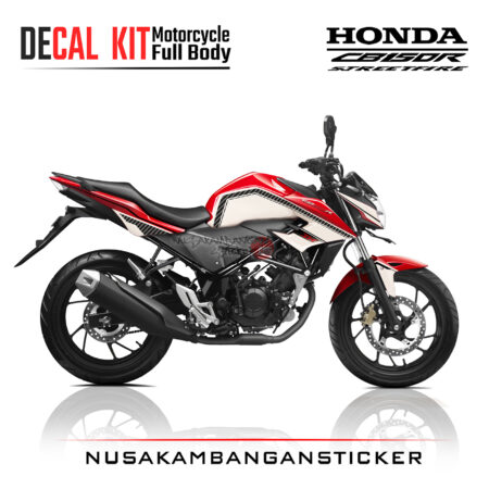 Decal Kit Sticker Honda New CB 150 R Streetfire Red White Carbon Stiker Full Body