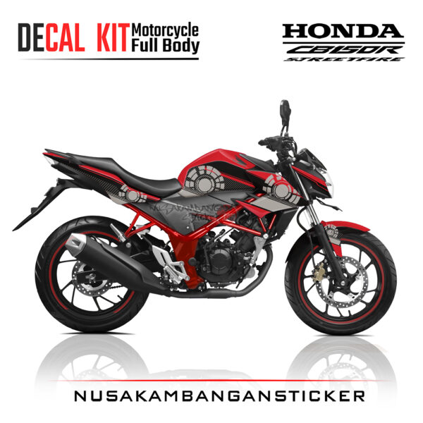 Decal Kit Sticker Honda New CB 150 R Streetfire Techno Black Stiker Full Body