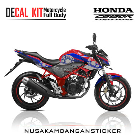 Decal Kit Sticker Honda New CB 150 R Streetfire Techno Blue Stiker Full Body
