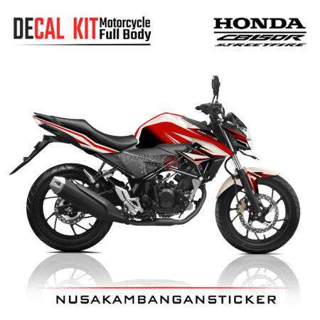 Decal Kit Sticker Honda New CB 150 R Streetfire White Ride 02 Stiker Full Body