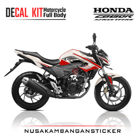 Decal Kit Sticker Honda New CB 150 R Streetfire White Ride Stiker Full Body