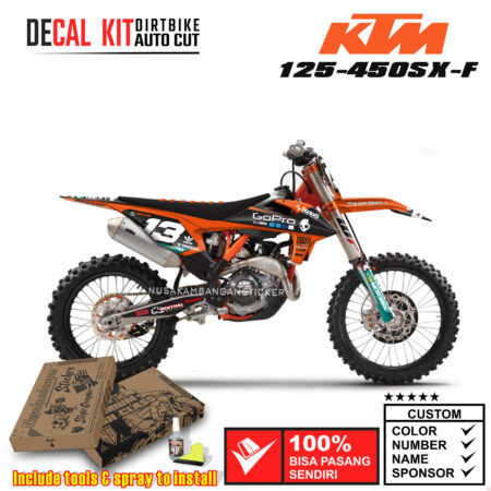 Decal Kit Sticker KTM 125-450 SX-F 2019-2021 Supermoto Dirtbike Graphic 05 Motocross Decals