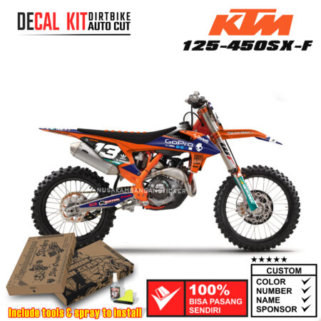 Decal Kit Sticker KTM 125-450 SX-F 2019-2021 Supermoto Dirtbike Graphic 06 Motocross Decals