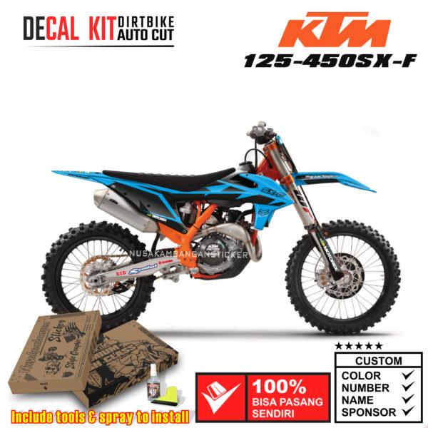 Decal Kit Sticker KTM 125-450 SX-F 2019-2021 Supermoto Dirtbike Graphic 07 Motocross Decals