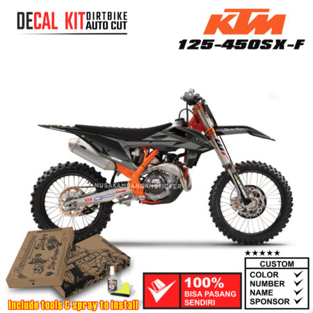 Decal Kit Sticker KTM 125-450 SX-F 2019-2021 Supermoto Dirtbike Graphic 08 Motocross Decals