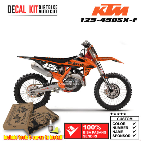 Decal Kit Sticker KTM 125-450 SX-F 2019-2021 Supermoto Dirtbike Graphic 13 Motocross Decals