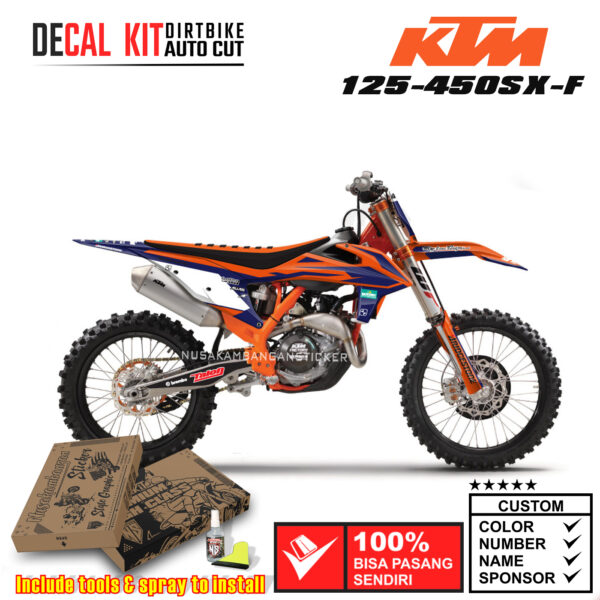 Decal Kit Sticker KTM 125-450 SX-F 2019-2021 Supermoto Dirtbike Graphic 18 Motocross Decals