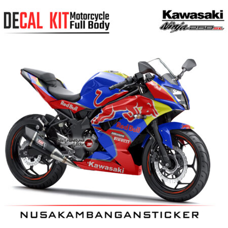 Decal Kit Sticker Kawasaki Ninja 250 Sl Mono Banteng Merah Motorcycle Graphic