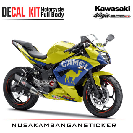 Decal Kit Sticker Kawasaki Ninja 250 Sl Mono CAMEL. Motorcycle Graphic