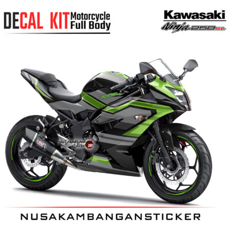 Decal Kit Sticker Kawasaki Ninja 250 Sl Mono Grey Motorcycle Graphic