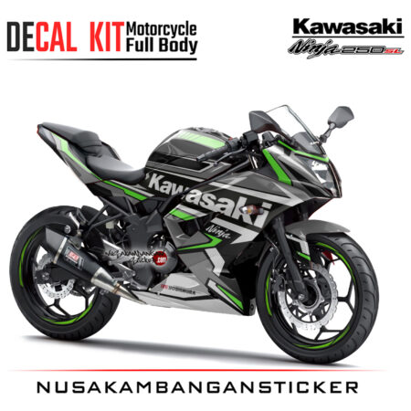 Decal Kit Sticker Kawasaki Ninja 250 Sl Mono Kawasaki Racing 02 Motorcycle Graphic
