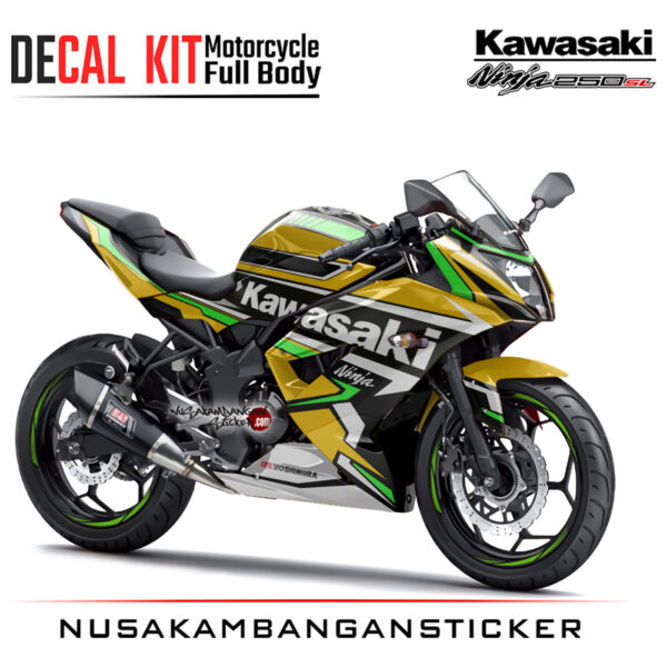 Decal Kit Sticker Kawasaki Ninja 250 Sl Mono Kawasaki Racing 03 Motorcycle Graphic