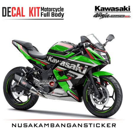 Decal Kit Sticker Kawasaki Ninja 250 Sl Mono Kawasaki Racing 04 Motorcycle Graphic