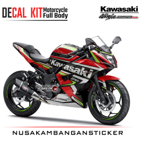 Decal Kit Sticker Kawasaki Ninja 250 Sl Mono Kawasaki Racing 05 Motorcycle Graphic