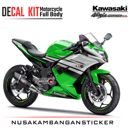 Decal Kit Sticker Kawasaki Ninja 250 Sl Mono Racing Hijau Motorcycle Graphic