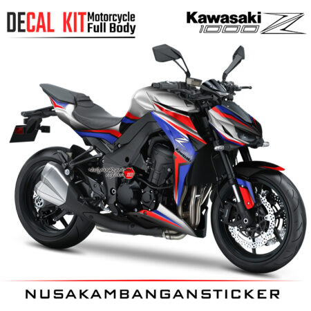 Decal Kit Sticker Kawasaki Ninja Z 1000 Graphic White Big Bike Decal Modification