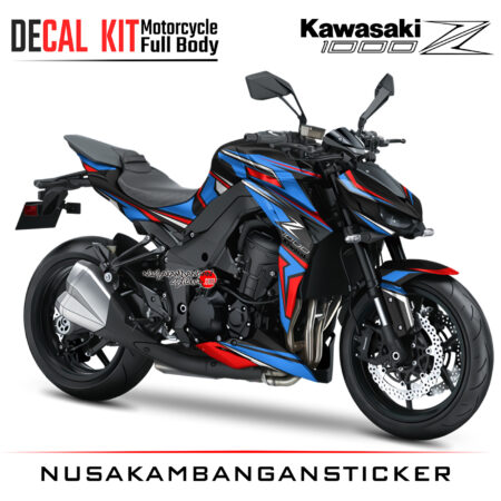 Decal Kit Sticker Kawasaki Ninja Z 1000 Spesial Graphic Black Big Bike Decal Modification