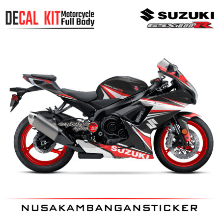 Decal Kit Sticker Suzuki GSX-R 600 Black Racing Big Bike Decal Modification