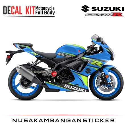 Decal Kit Sticker Suzuki GSX-R 600 Blue Racing 01 Big Bike Decal Modification