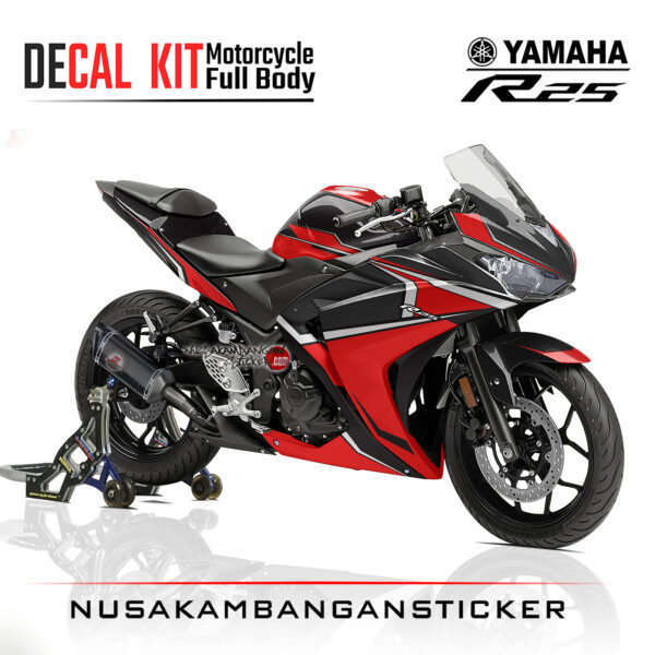 Decal Kit Sticker Yamaha R25 Livery Moto Gp 10 Stiker Full Body