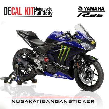 Decal Kit Sticker Yamaha R25 Livery Moto Gp 2018 Stiker Full Body