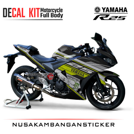 Decal Kit Sticker Yamaha R25 M0nster Graphic 01 Stiker Full Body