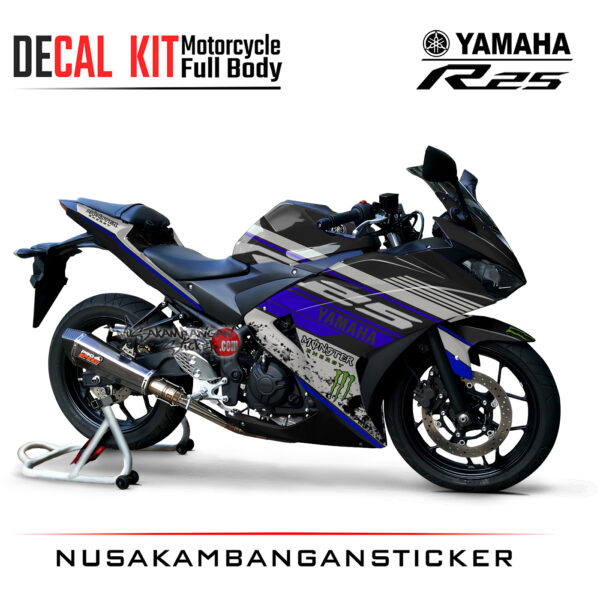 Decal Kit Sticker Yamaha R25 M0nster Graphic 03 Stiker Full Body