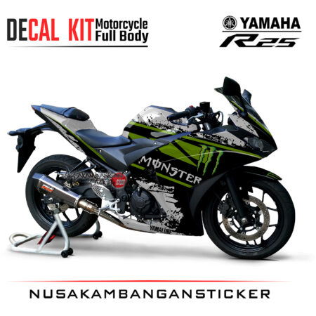Decal Kit Sticker Yamaha R25 M0nster Graphic 05 Stiker Full Body