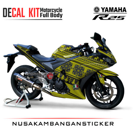 Decal Kit Sticker Yamaha R25 Spesial Edition 01 Stiker Full Body