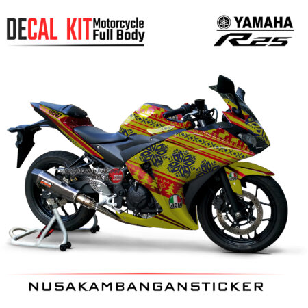 Decal Kit Sticker Yamaha R25 Spesial Edition 02 Stiker Full Body