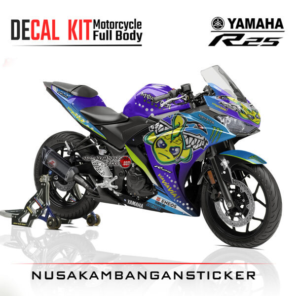 Decal Kit Sticker Yamaha R25 Vr46 Racing Stiker Full Body