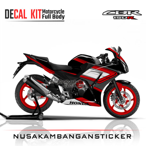 Decal Sticker Honda CBR 150 K45 GRAFIS HITAM MERAH Stiker Full Body