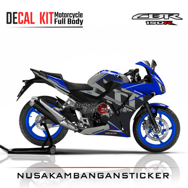 Decal Sticker Honda CBR 150 K45 TT ISLE OF MAN BIRU Stiker Full Body