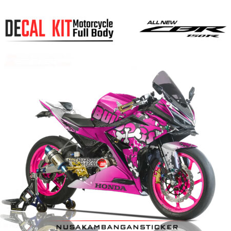Decal Sticker Honda CBR 150 R All New Bulldogs Pink Stiker Full Body