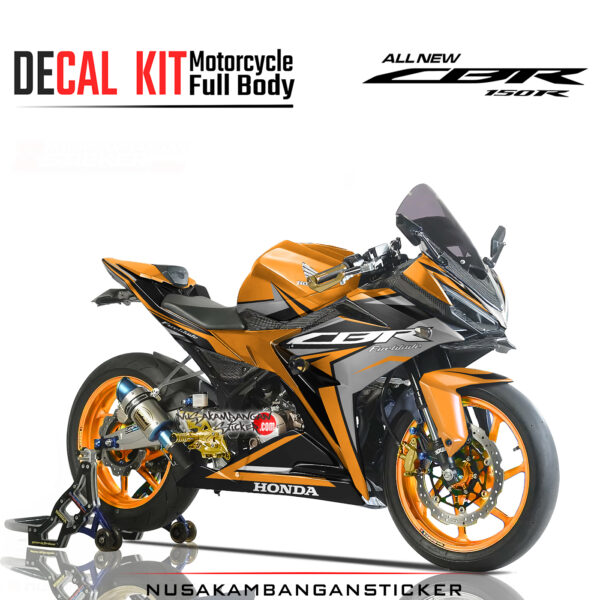 Decal Sticker Honda CBR 150 R All New Fireblade oren Stiker Full Body