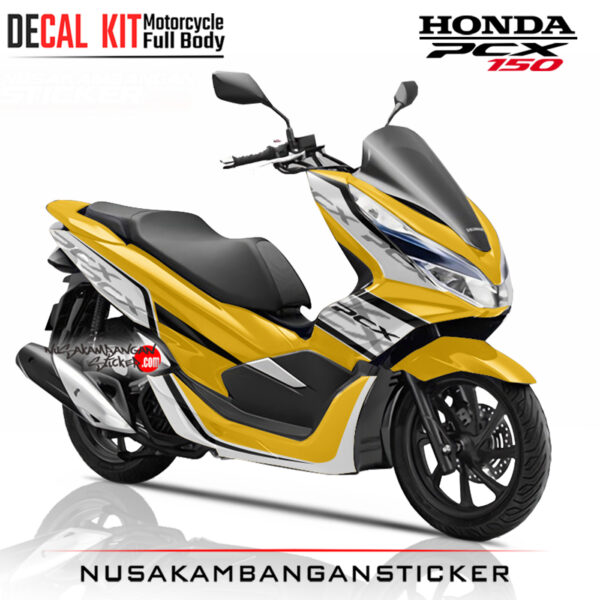Decal Sticker Honda PCX 150 New Kuning Stiker Full Body