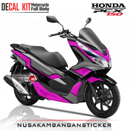 Decal Sticker Honda PCX 150 New Pink Grey Stiker Full Body