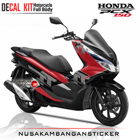 Decal Sticker Honda PCX 150 New TT Isle Of Man Merah Stiker Full Body