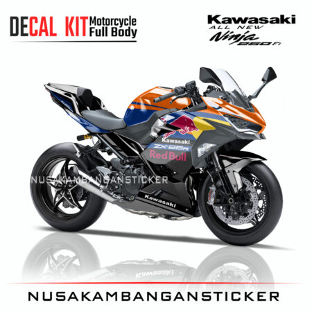 Decal Sticker Kawasaki All New Ninja 250 Fi 2018 Banteng Hitam 03 Modifikasi Stiker Full Body