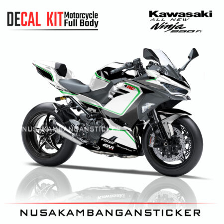 Decal Sticker Kawasaki All New Ninja 250 Fi 2018 Ducati Hitam 04 Modifikasi Stiker Full Body