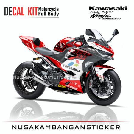 Decal Sticker Kawasaki All New Ninja 250 Fi 2018 Mandalika Hitam 04 Modifikasi Stiker Full Body